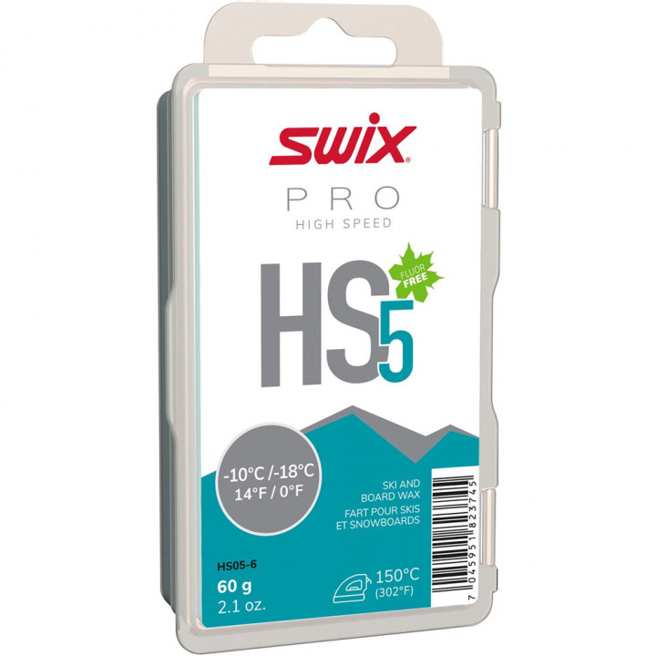 Парафин Swix HS5 Terquoise (-10-18) 60 гр